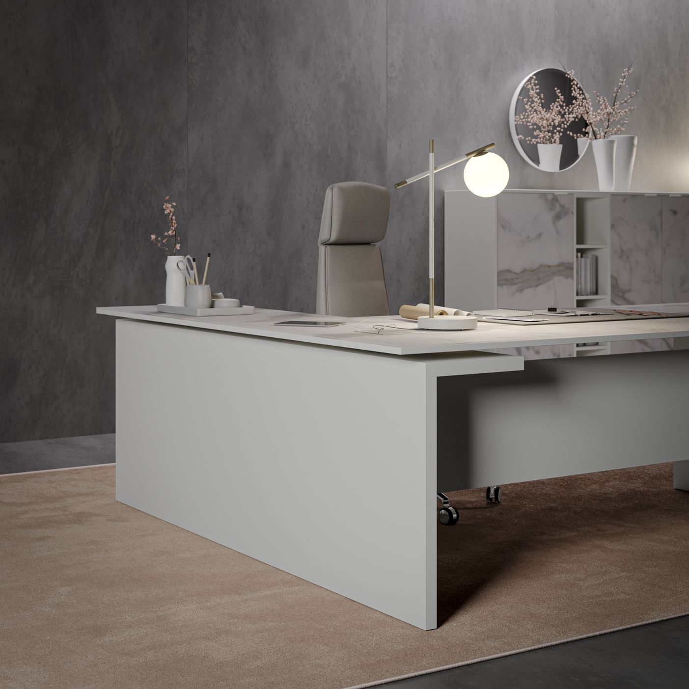 Исполнительный стол PROF тонкий ARCH-00139828 - Вид №15