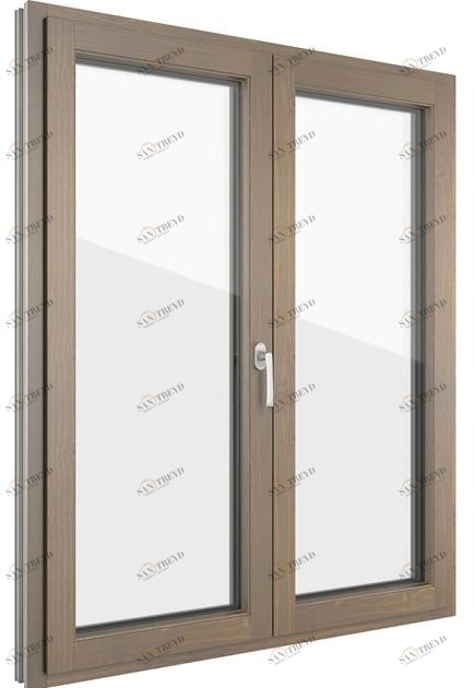 FINSTRAL Распашное окно из алюминия и дерева Fin-ligna sun-id-1363601