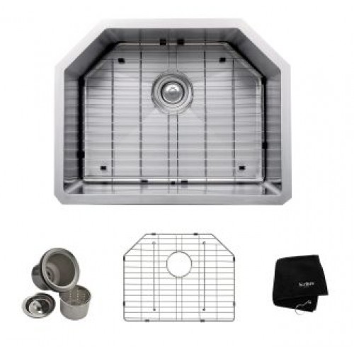 KHU122-23 Мойка кухонная прямоугольная Krausru  - Вид №1