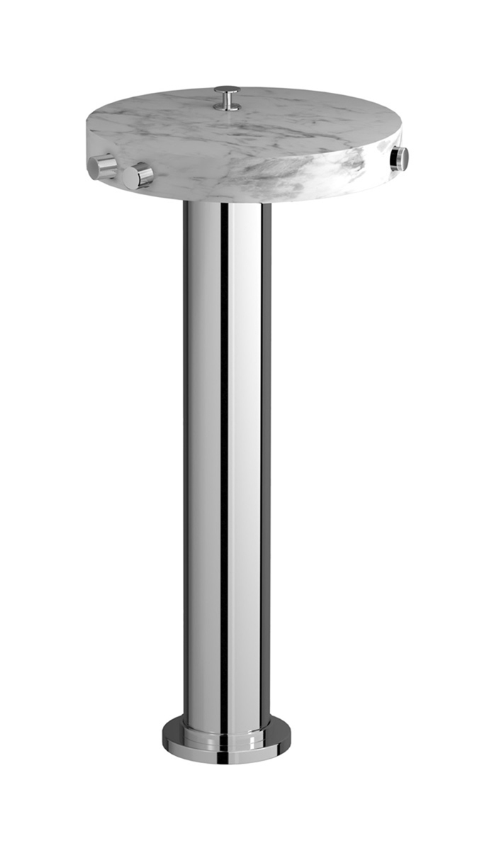 Напольный смесиель для ванны с встроенным душем. WE ARE IB mr399cc_1 Chrome Marmo