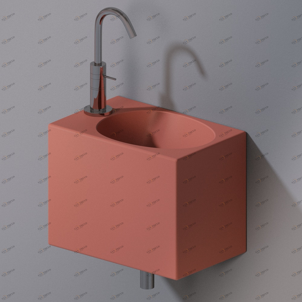 L311T0R1V1.142 Подвесная раковина настенная прямоугольная A. e T. Italia IDEA AeT ITALIA