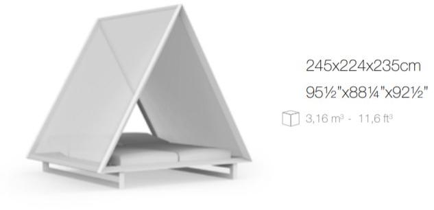 VONDOM Откидывающаяся грядка с зонтиком sun-id-1399283 - Вид №3