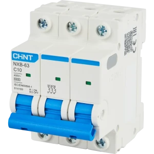 Автоматический выключатель CHINT NXB-63 3P C10 А 6 кА 85334572 STLM-2202461