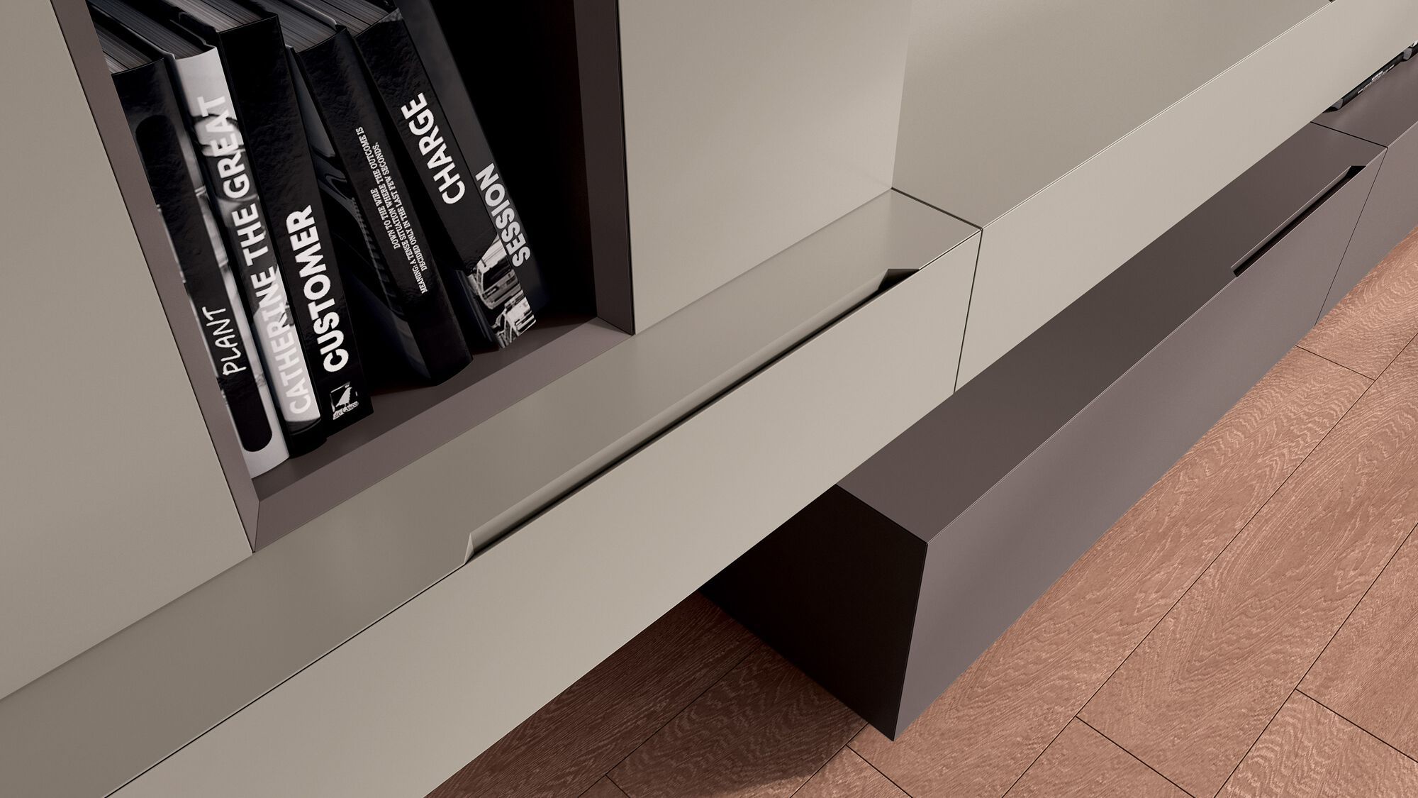 Деревянная секционная оборудованная стена Febal Casa QUARANTACINQUE ARCH-00139728 - Вид №3