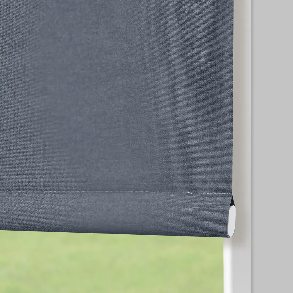 Штора рулонная блэкаут KREAFORTA Karelia 60x250 см синяя STLM-2063899 - Вид №5