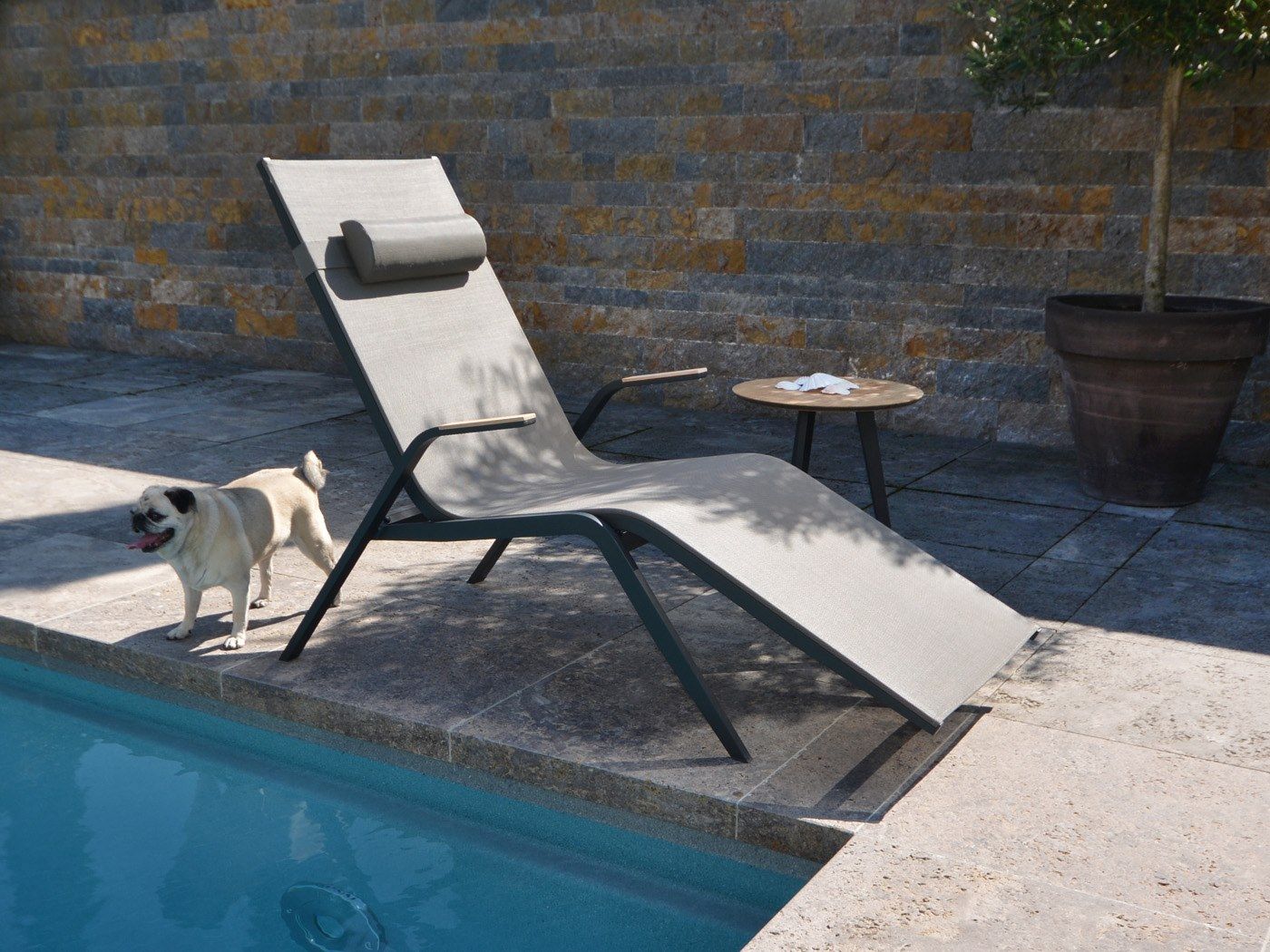 Алюминиевое кресло для отдыха FISCHER MÖBEL Atlantic ARCH-00146483 - Вид №7