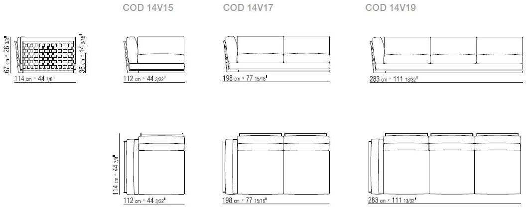 Flexform Модульный тканевый диван Cestone sun-id-1396575 - Вид №10