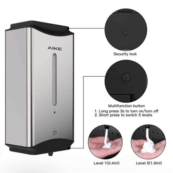 Автоматический дозатор пенящегося мыла AIKE AK1256_461  - Вид №4