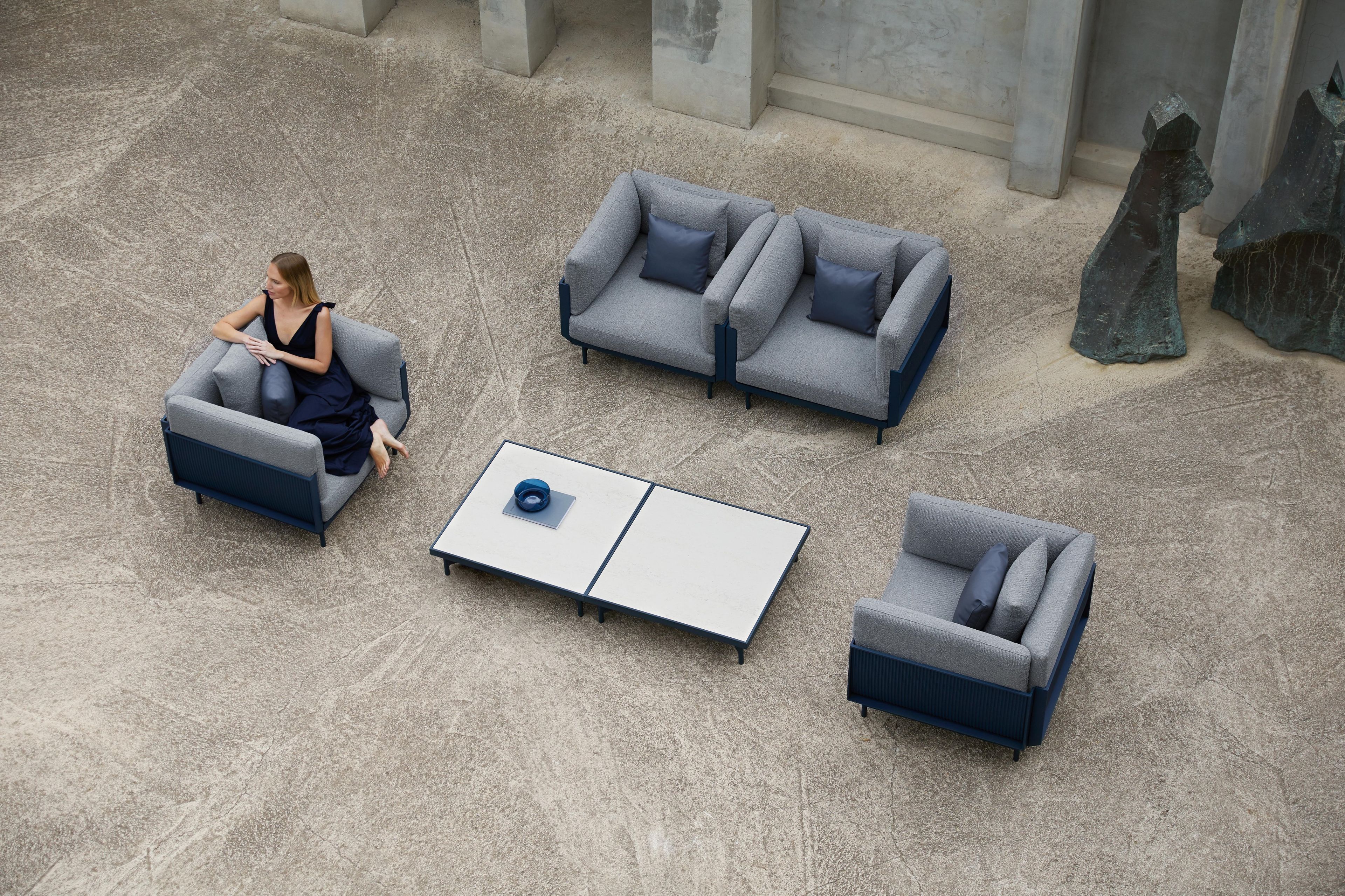 Садовый стул из ткани и алюминия с термокрытием GANDIABLASCO Onde ARCH-00136154 - Вид №48