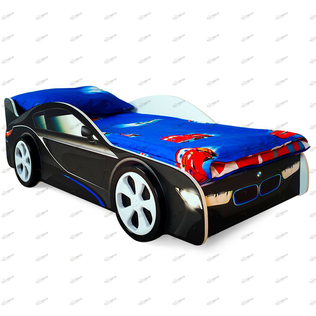 Детская кровать-машина "БМВ" БЕЛЬМАРКО  326758 Черный Santreyd 