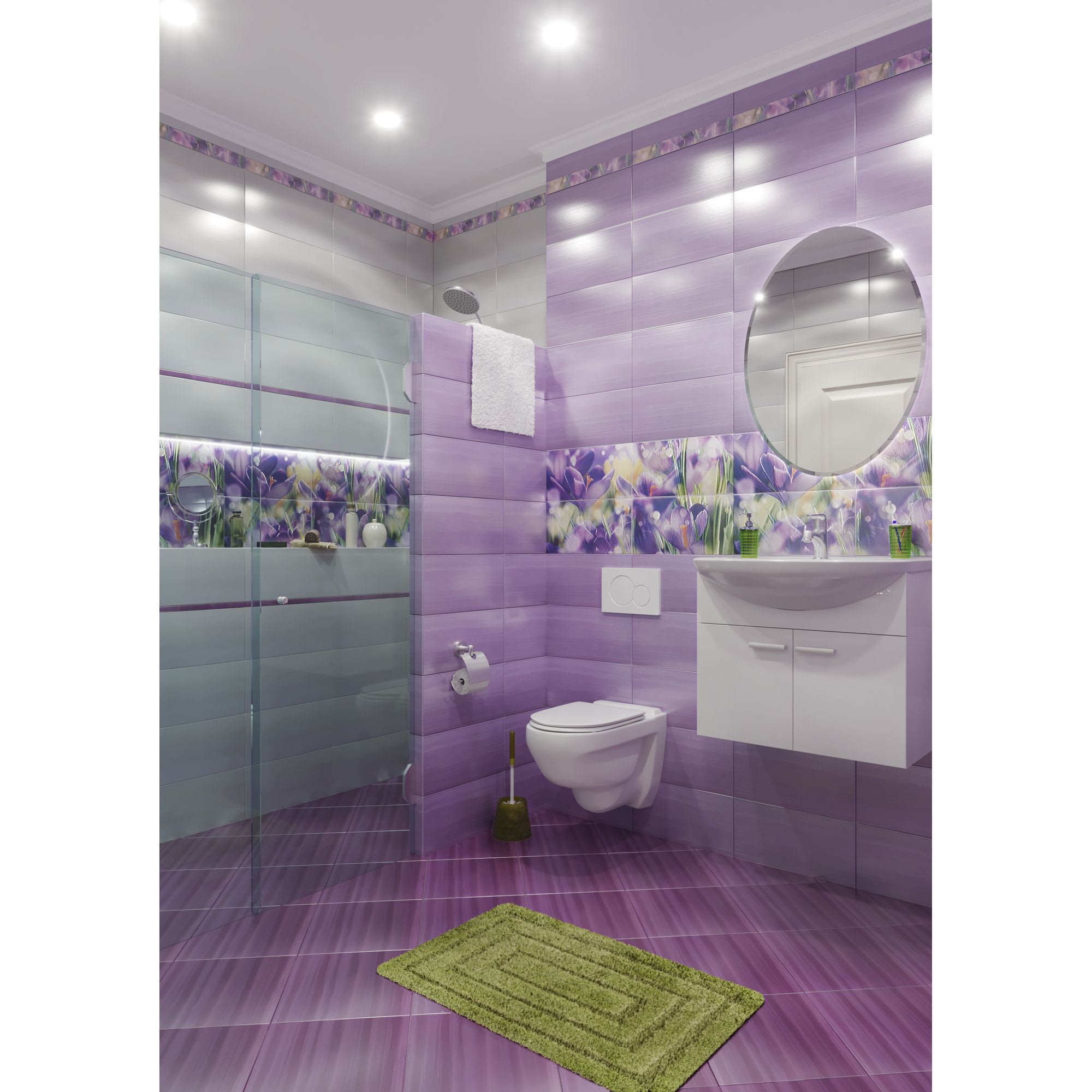 17000390 Бордюр «Monocolor» 2х40 см цвет фиолетовый Crocus Santreyd  - Вид №2