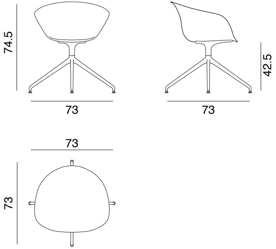 arper Стул на козелке из полипропилена Duna 02 sun-id-1358118 - Вид №2