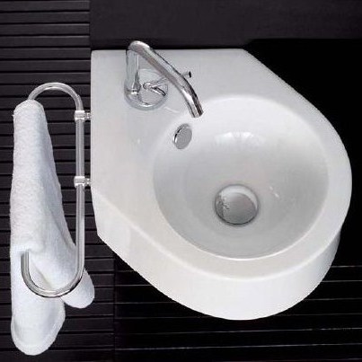 43166 Подвесная раковина настенная овальная Ceramica Hidra PLUVIA белая - Вид №1