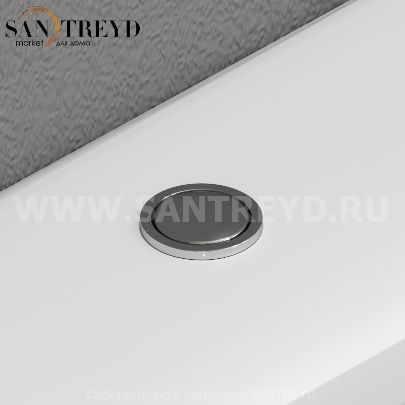 752101 Механизм двойного смыва, хром, верхний подвод воды, Kerasan ACCESSORIES Италия 