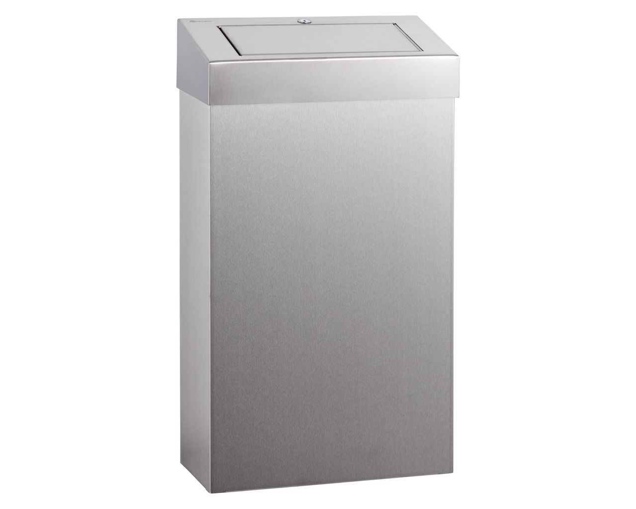 KSM206 Ведро с откидной крышкой STELLA SLIM, вместимость 27 л, матовая сталь Merida 