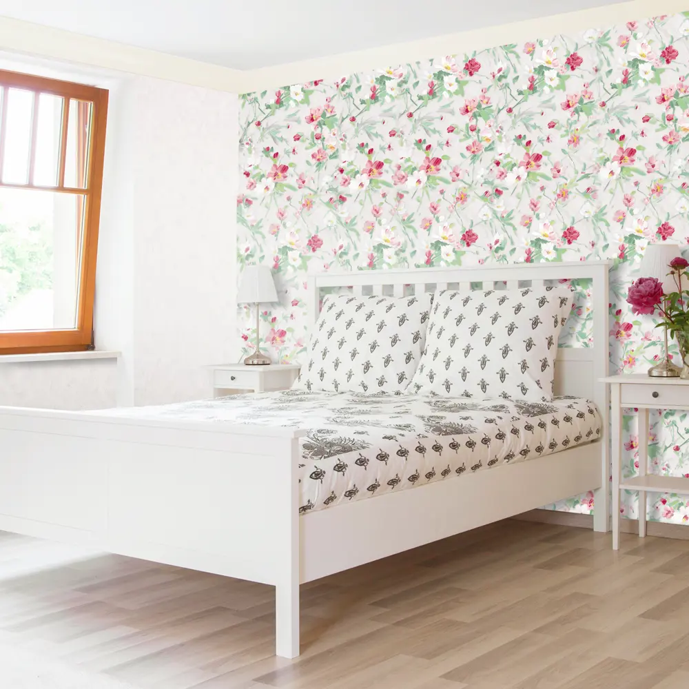 Обои флизелиновые 1.06 м 310-02/5 белые Santreyd Цветной STLM-2014211 - Вид №3