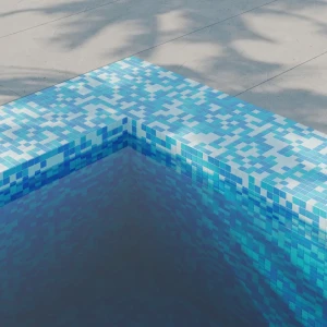 Стеклянная мозаика ARTENS Pool в голубом цвете 32.7×32.7 см 18701606