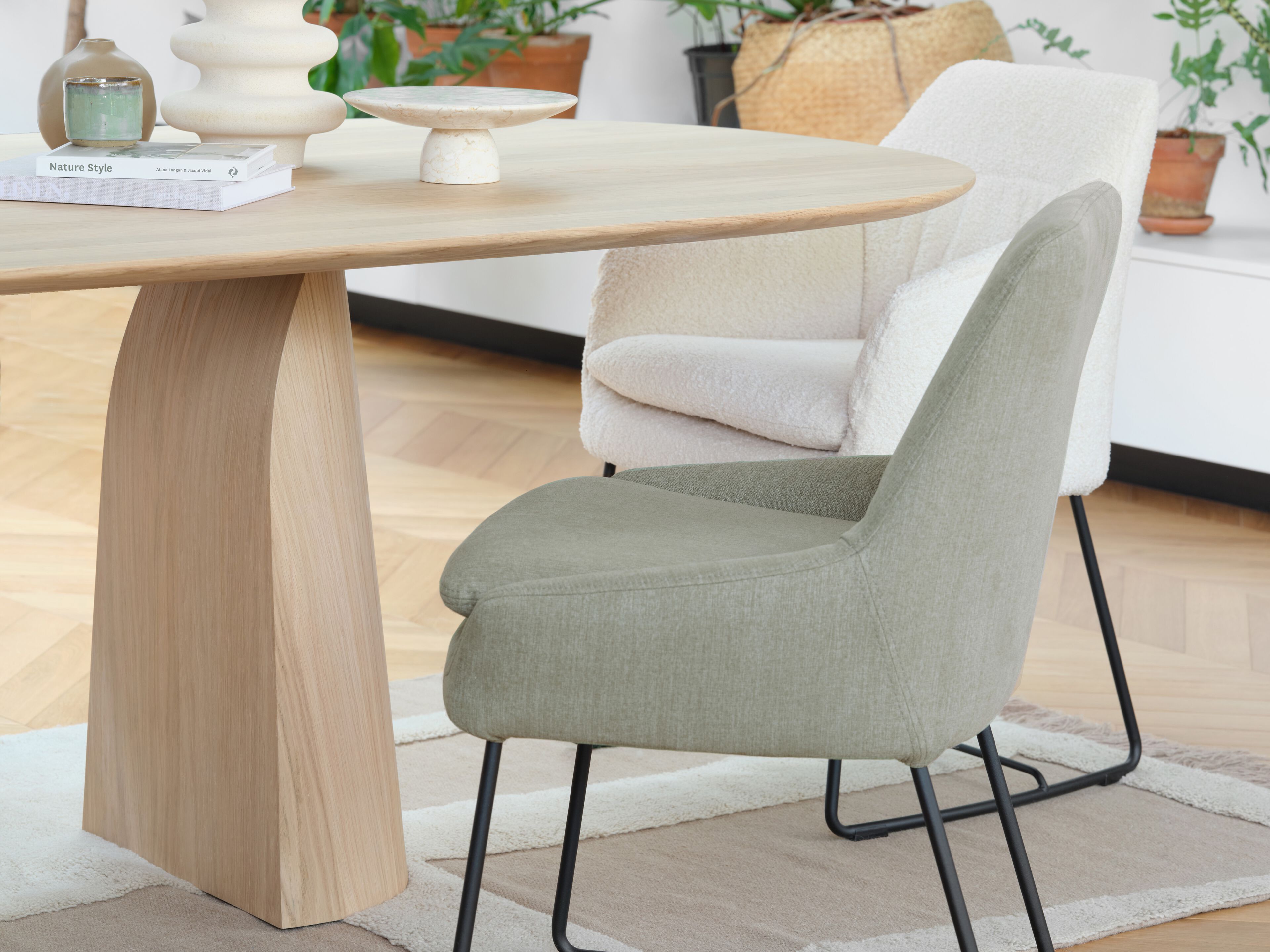 Овальный деревянный обеденный стол Mobitec BLOSSOM T0100 ARCH-00130208 - Вид №4