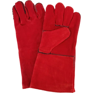 Перчатки спилковые с подкладкой ЛЭВ, 10/XL, цвет красный 84921595 STLM-2058566