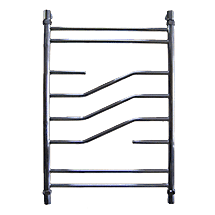 Полотенцесушитель водяной ТЕРА Молния 500х600 Н.Г. 3/4 (20-15) с кронш.+америк. угловые1х3/4 21941