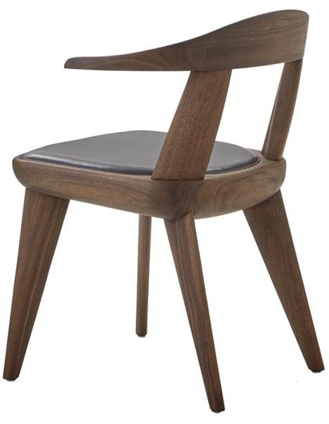 BassamFellows Стул из массива дерева с подлокотниками Brutus Cb-471 - Вид №3