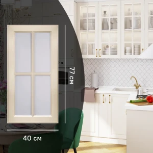 Фасад-витрина Оксфорд Konsensa 40×77 см для элегантной кухни 89366066