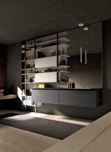 Алюминиевый одиночный подвесной умывальник со встроенным умывальником