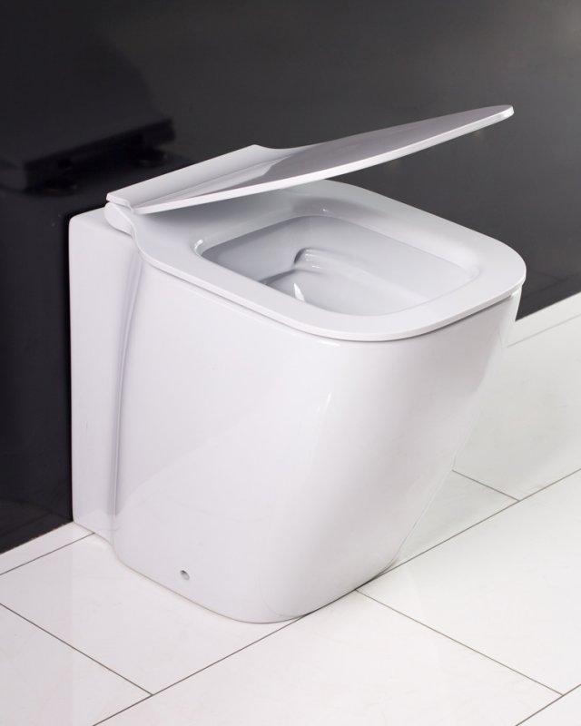 Унитаз приставной BelBagno ALDINA безободковый Приставной унитаз напольный Белый BELBAGNO  Китай  - Вид №1