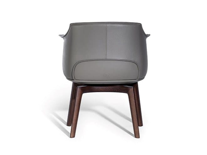 Кожаное вращающееся кресло с подлокотниками Poltrona Frau коллекция-диваны и кресла ARCH-00012687 - Вид №2