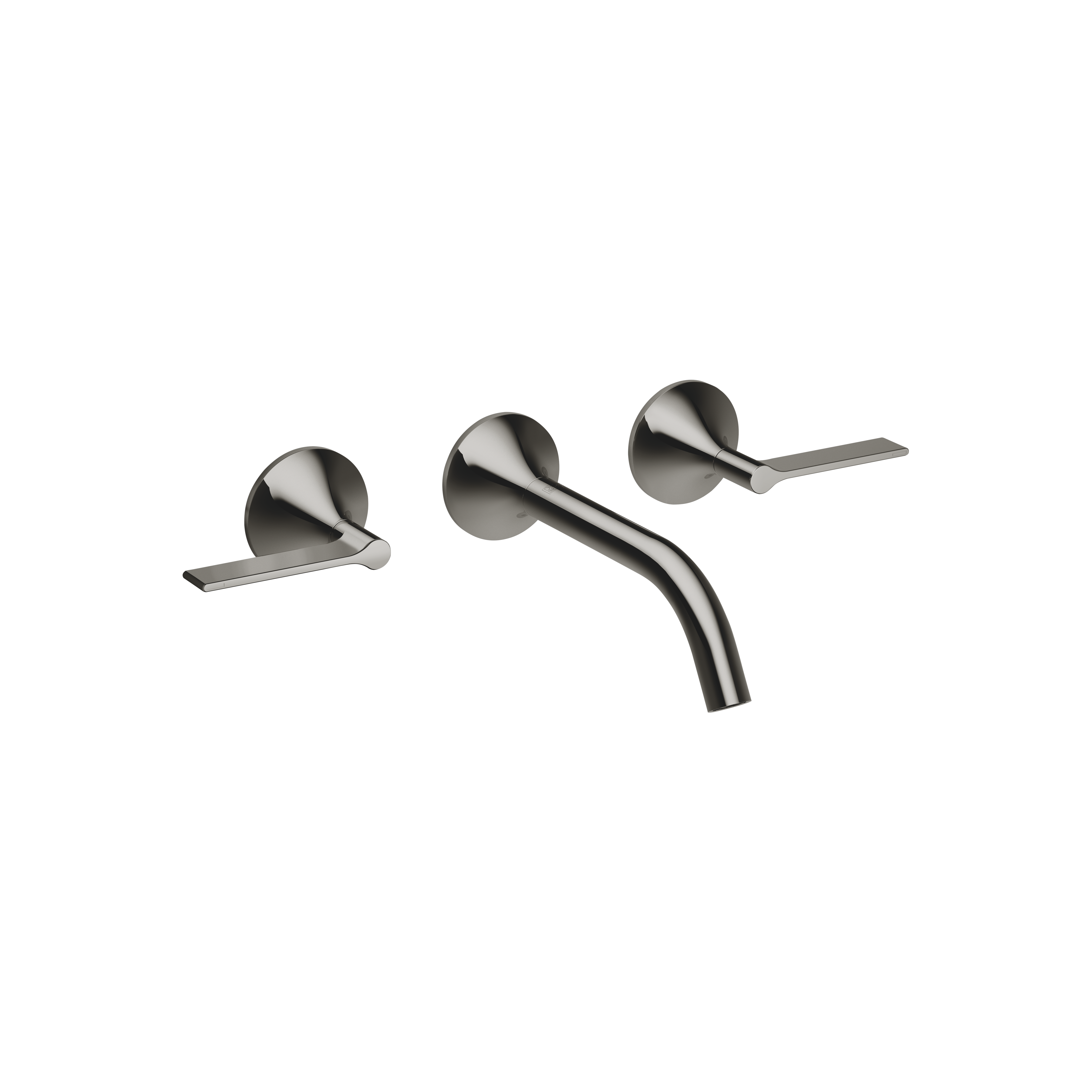 VAIA Смеситель для раковины настенный без донного клапана - Темный хром 36712819-19 DornBracht