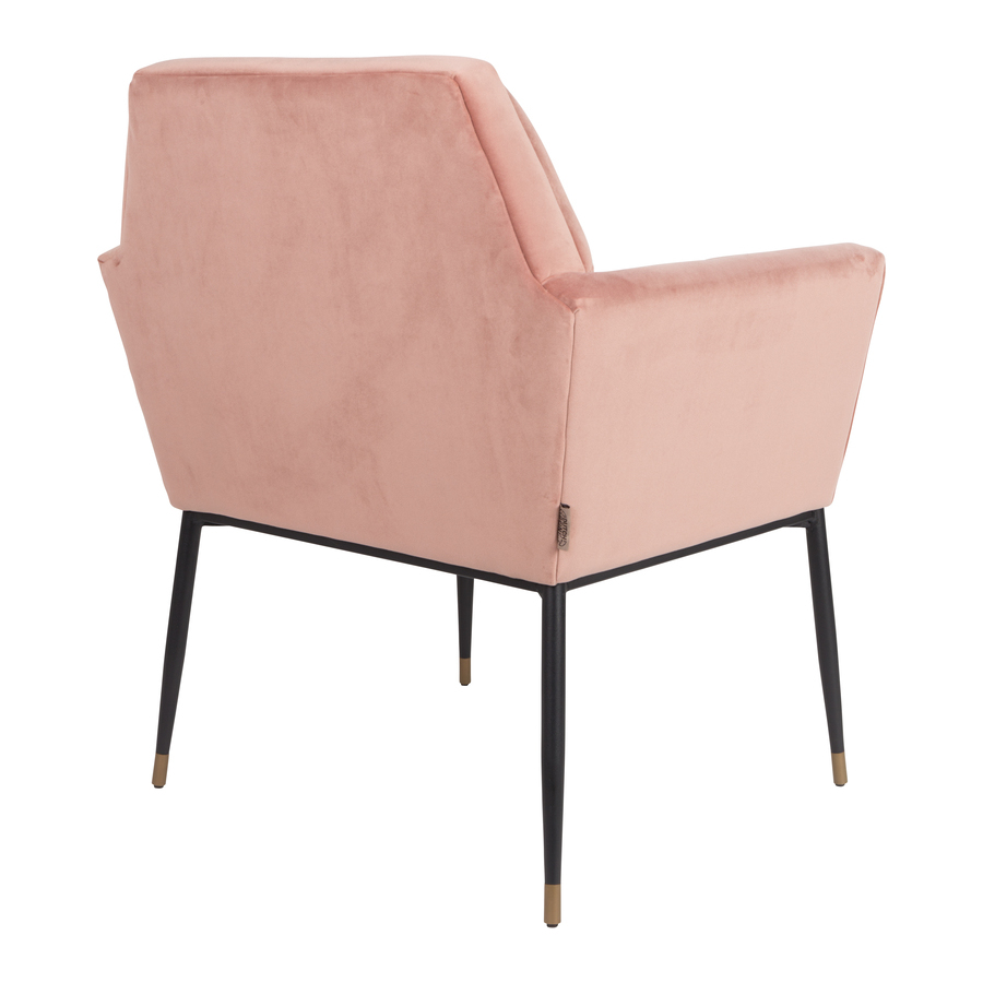 Кресло Kate розовое высокое под бархат на тонких ножках Dutchbone 1200152 - Вид №5