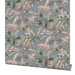 Обои флизелиновые Rasch Florent бирюзовые 1.06 м м RA819151