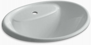 KOHLER Встраиваемая мойка Tides с одним отверстием для смесителя K-2839-1-95