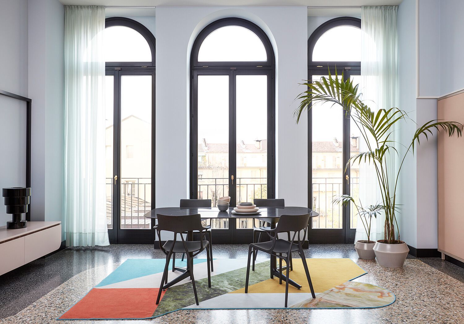 Стул из переработанного инженерного пластика с подлокотниками Kartell A. I ARCH-00030054 - Вид №28