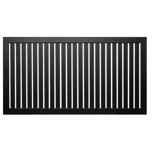 Экран для радиатора реечный черный МДФ 150x60 см ЛАЙТ 89373872