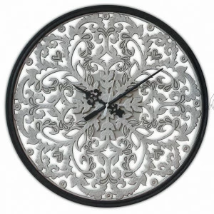 Часы настенные круглые серебро REFINED L IN SHAPE REFINED 00-3860076 Серебро