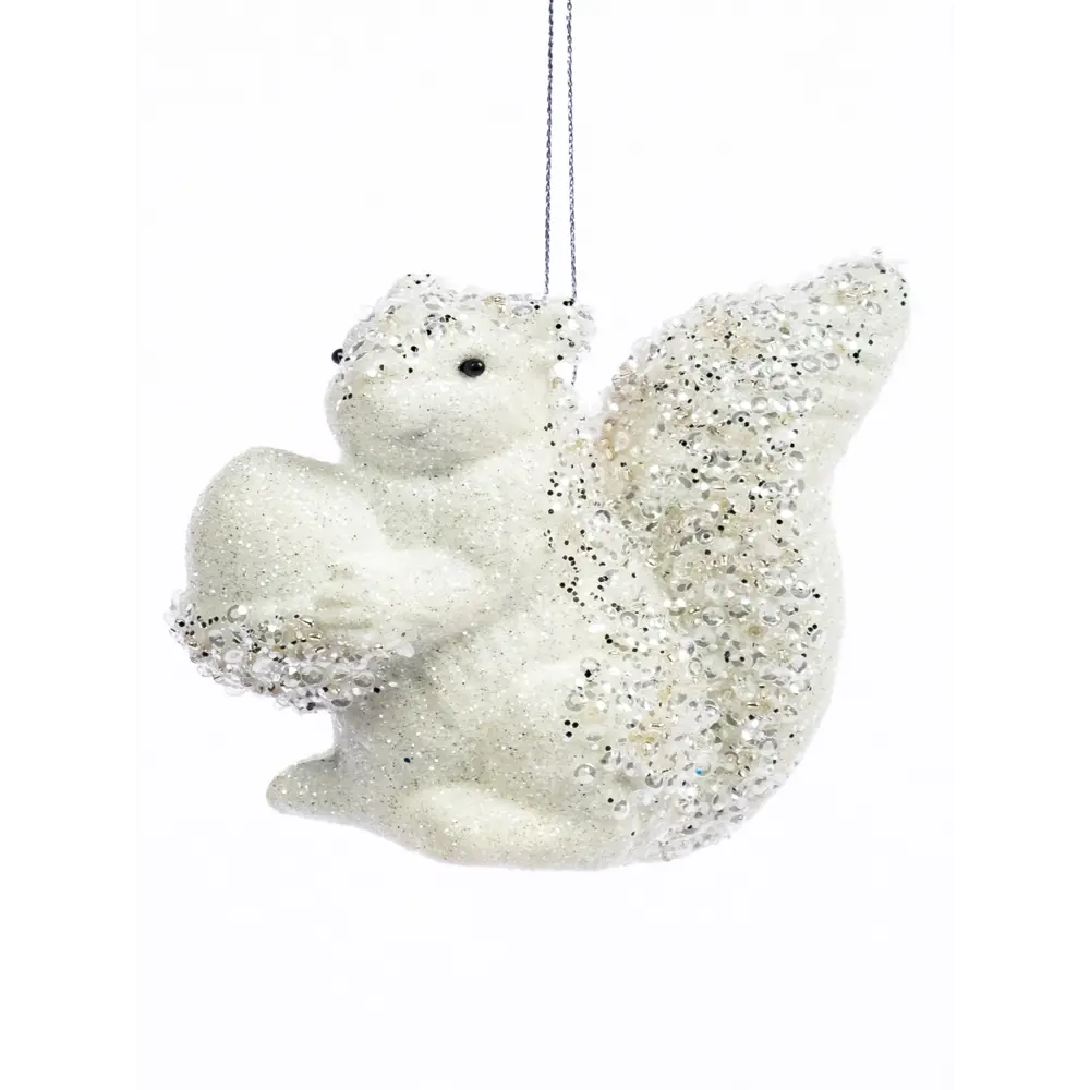 89381661 Украшение елочное «Белка», 10x5.5 см, цвет белый STLM-1505586 Santreyd  - Вид №1