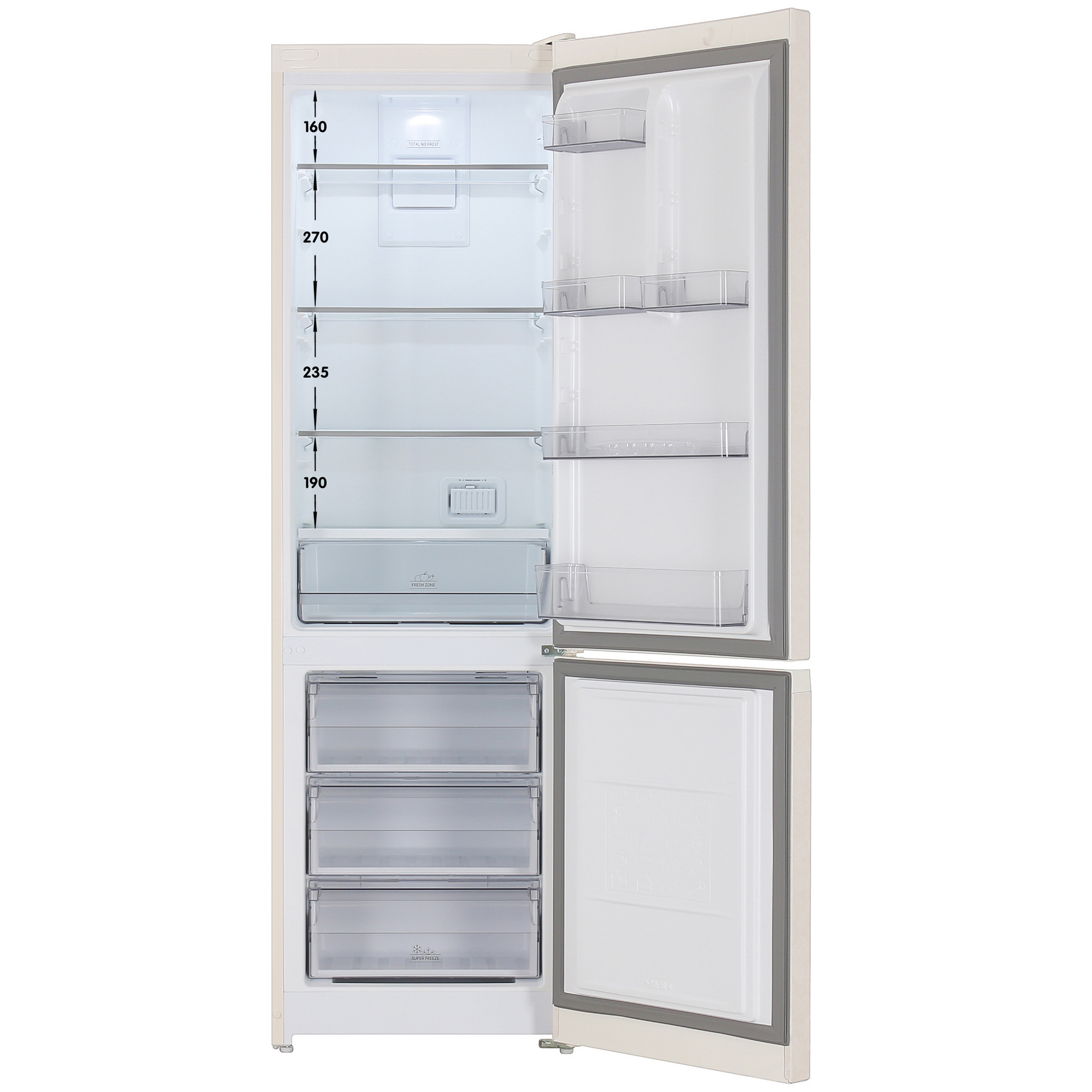 5449113 Холодильник с морозильником   Hotpoint HT 5200 AB бежевый STDN-0084432 - Вид №1