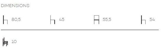 arrmet Стул из полипропилена, штабелируемый салазками Máni plastic sun-id-1506653 - Вид №2