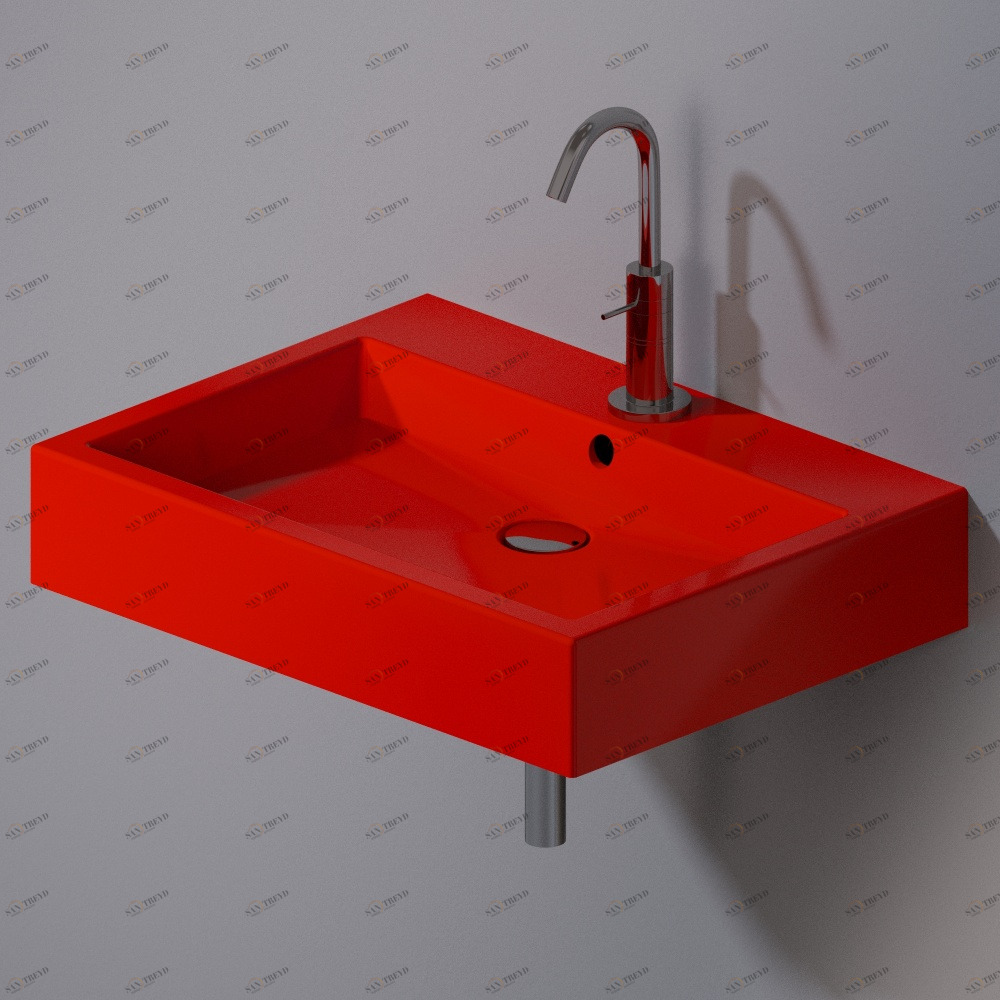 L267125 Подвесная раковина настенная прямоугольная A. e T. Italia Tank AeT ITALIA