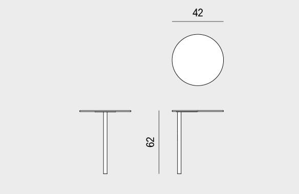 Круглый журнальный столик для контракта Viganò Tommy ARCH-00129403 - Вид №3