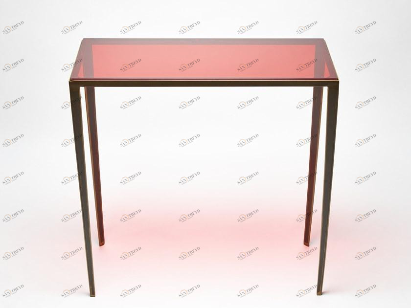 REDA AMALOU DESIGN Прямоугольная стеклянная консоль sun-id-1441740