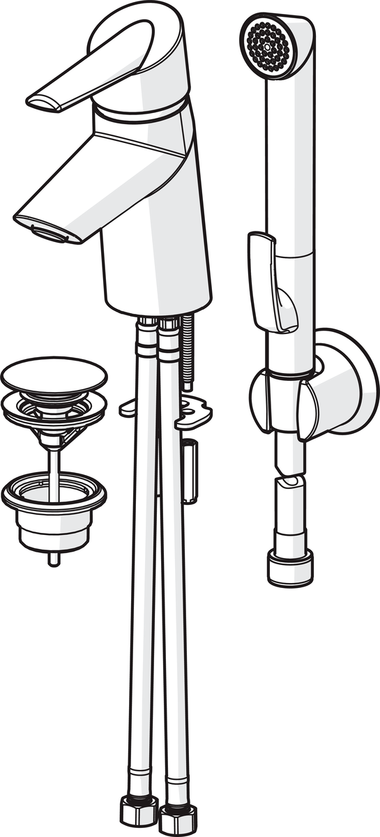 Oras 2702FG Смеситель для умывальника 2702FG Optima Хром  - Вид №2