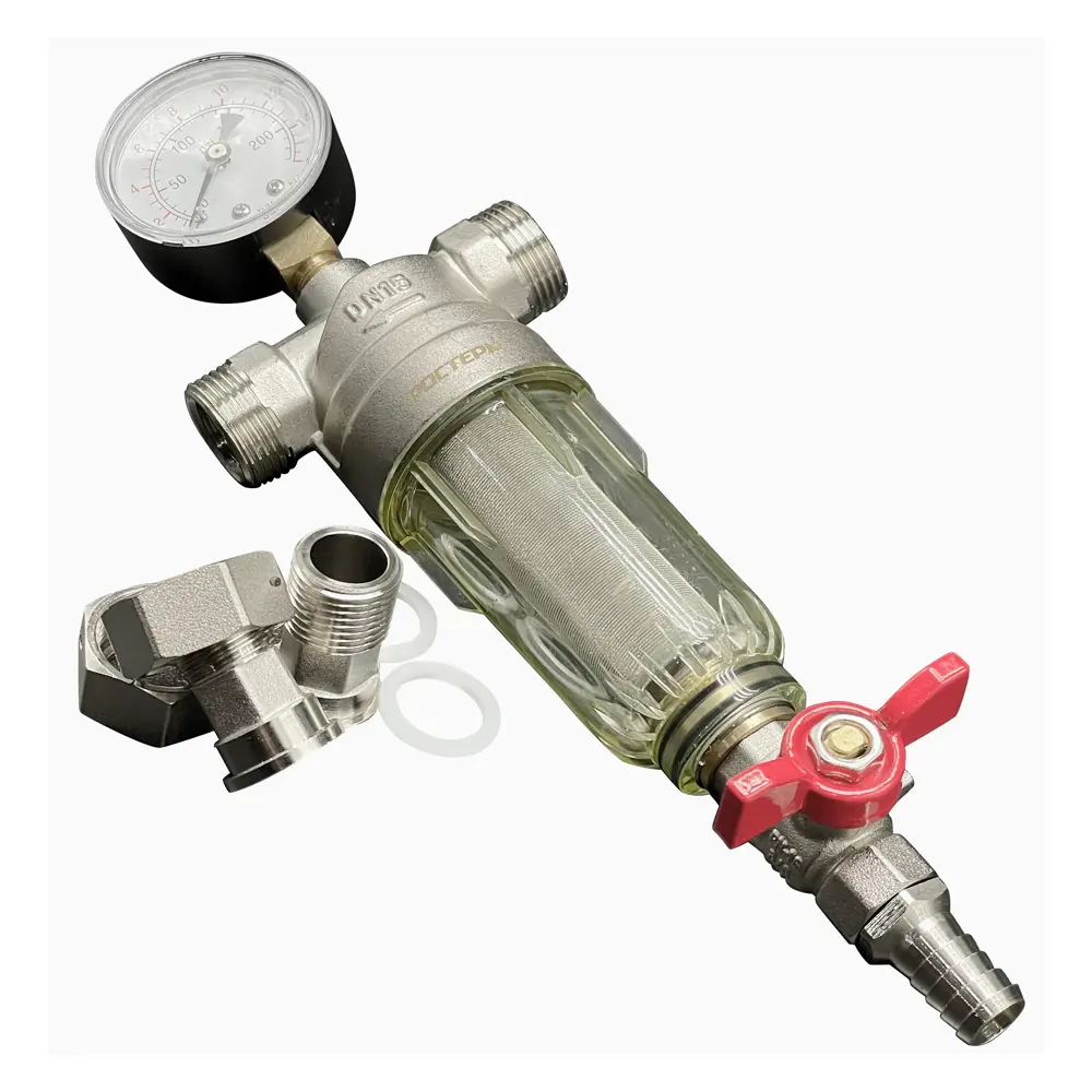 Фильтр механической очистки Santreyd 1/2" с манометром для холодной воды 82890089 STLM-0805900 - Вид №1