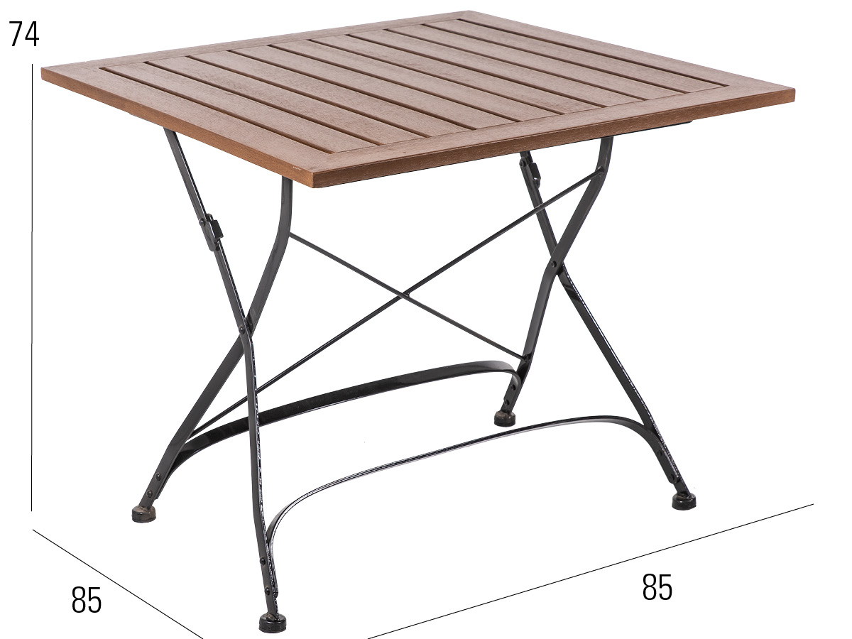 74.00.0014 Стол Brazil Burma - решетчатая столешница 85 x 85 Mbm  - Вид №2
