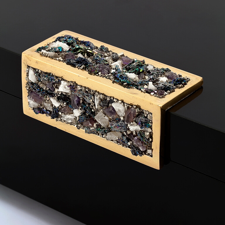 600567-90 ABHIKA КОРОБКА KRIZIA GLITTERST BLACK  - Вид №2