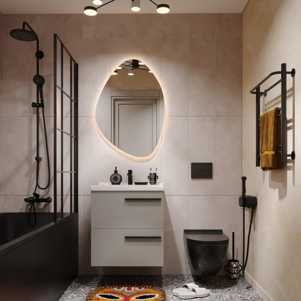 Плитка настенная Керамин Эдда 3 75x25 см 1.69 м² цвет бежевый STLM-2086619 - Вид №5