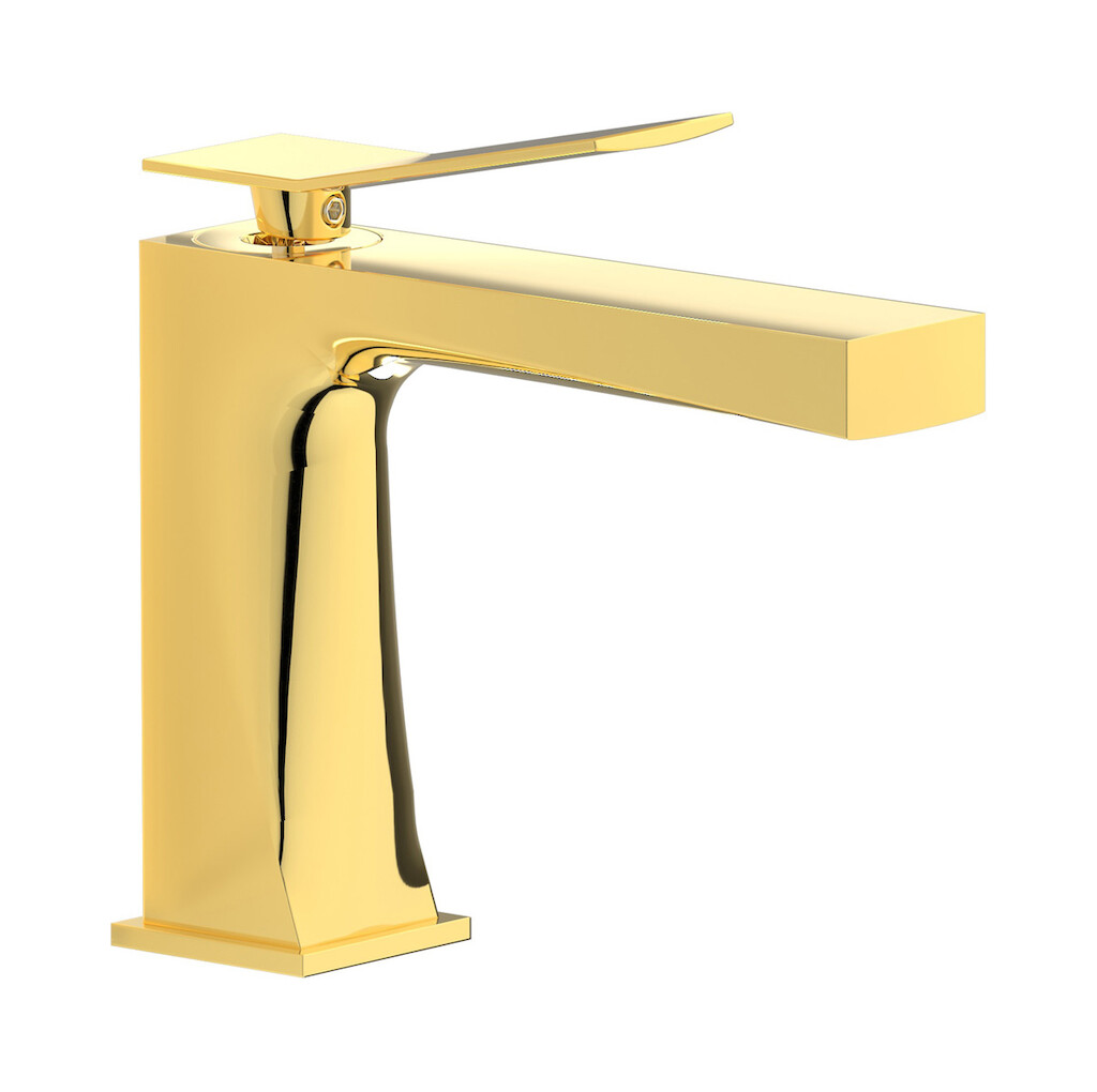 Смеситель для раковины на 1 отверстие в комплекте с донным клапаном WE ARE IB wn305cc Gold Wave