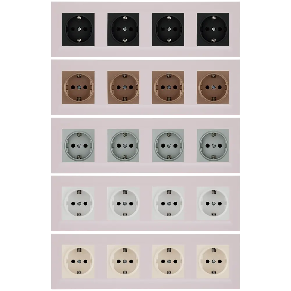 Рамка Legrand Structura на 4 поста в нежном розовом цвете 82064648 STLM-0018637 - Вид №1
