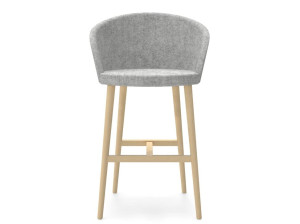 Высокий стул из бука с подлокотниками